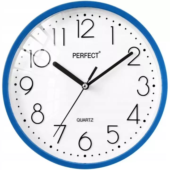 Zegar ścienny analogowy Perfect FX-5814 Niebieski Ø 22CM