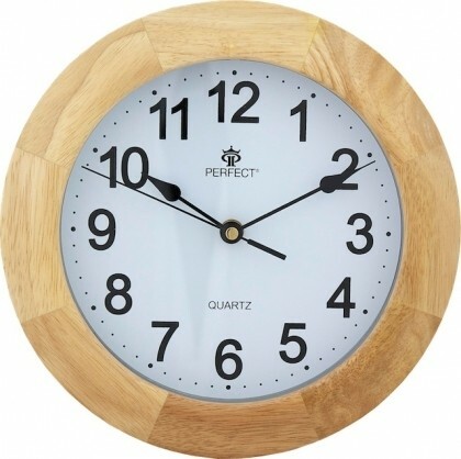Zegar ścienny analogowy Perfect PW 994 Jasny brąz Ø 26,0CM