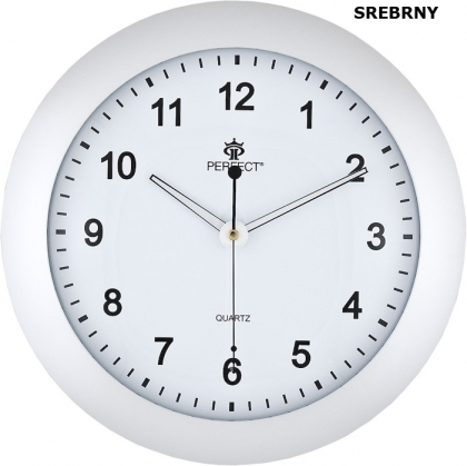 Zegar Ścienny Perfect PW 171 Srebrny Ø 30