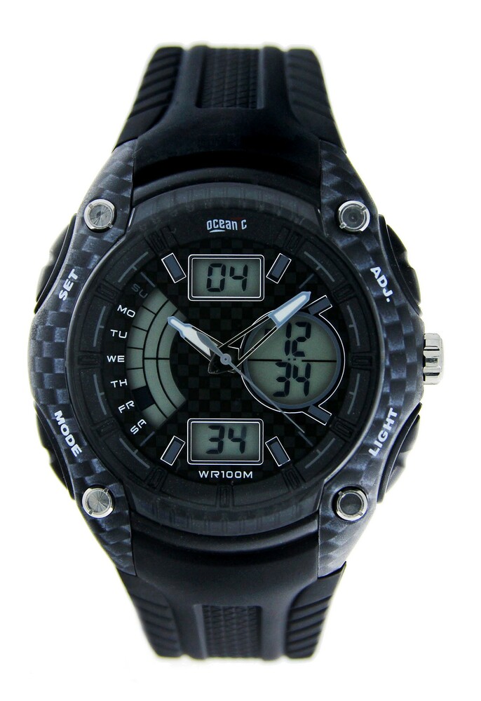 Zegarek OCEANIC AD943 czarny z granatowym