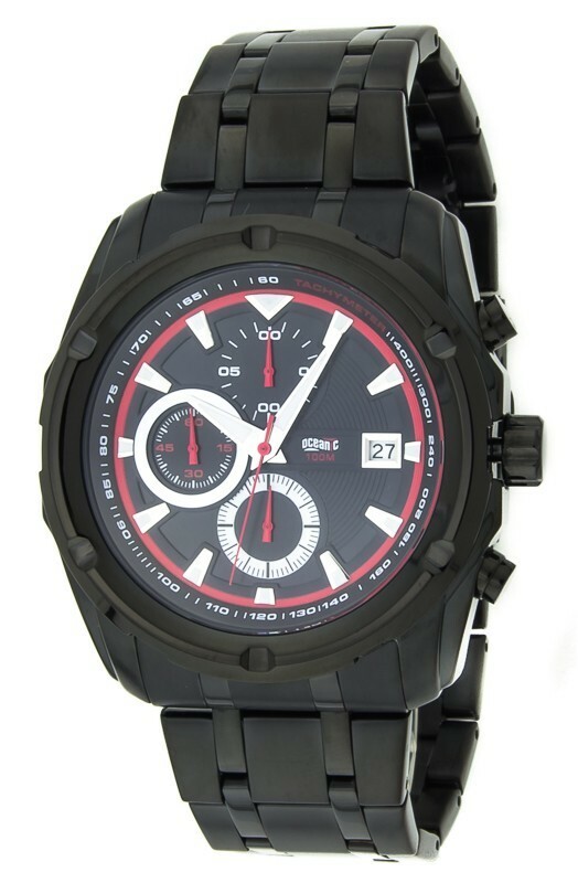 Zegarek OCEANIC CQ 103 stalowy BLACK/pudełko i torebka