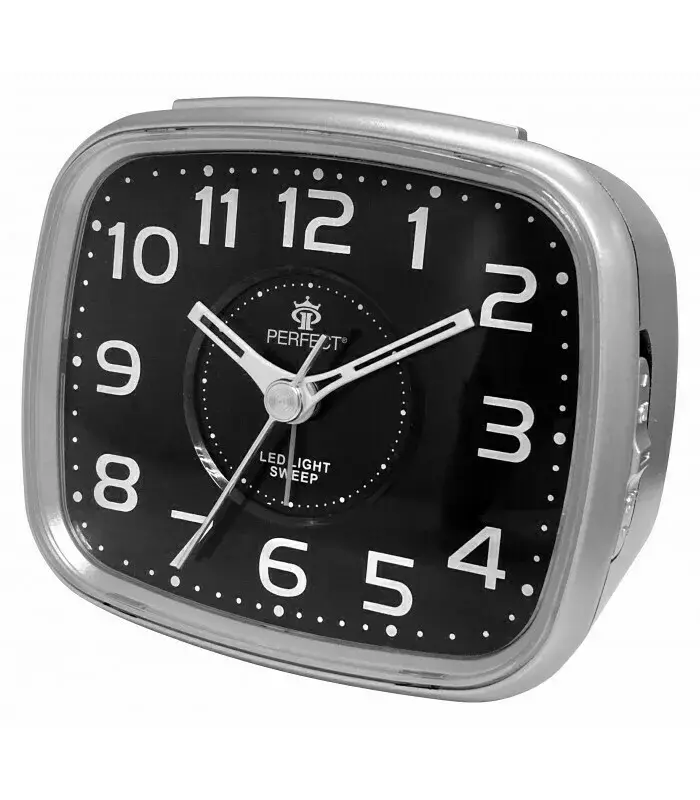 Budzik Kwarcowy Perfect ML003W-SP Srebrny