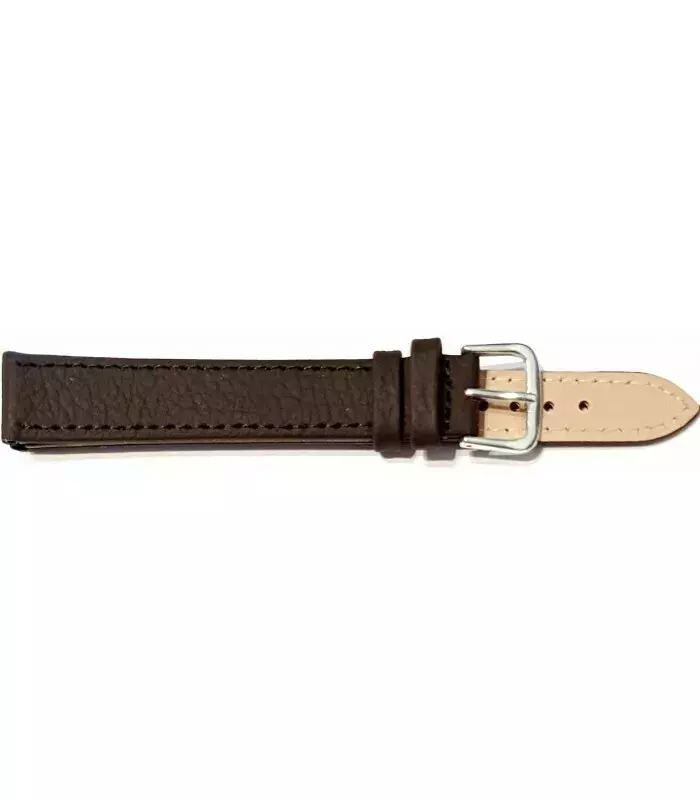Pasek JORDAN KERR CIEMNO BRĄZOWY STANDARD 24MM KLAMERKA SILVER Matowy