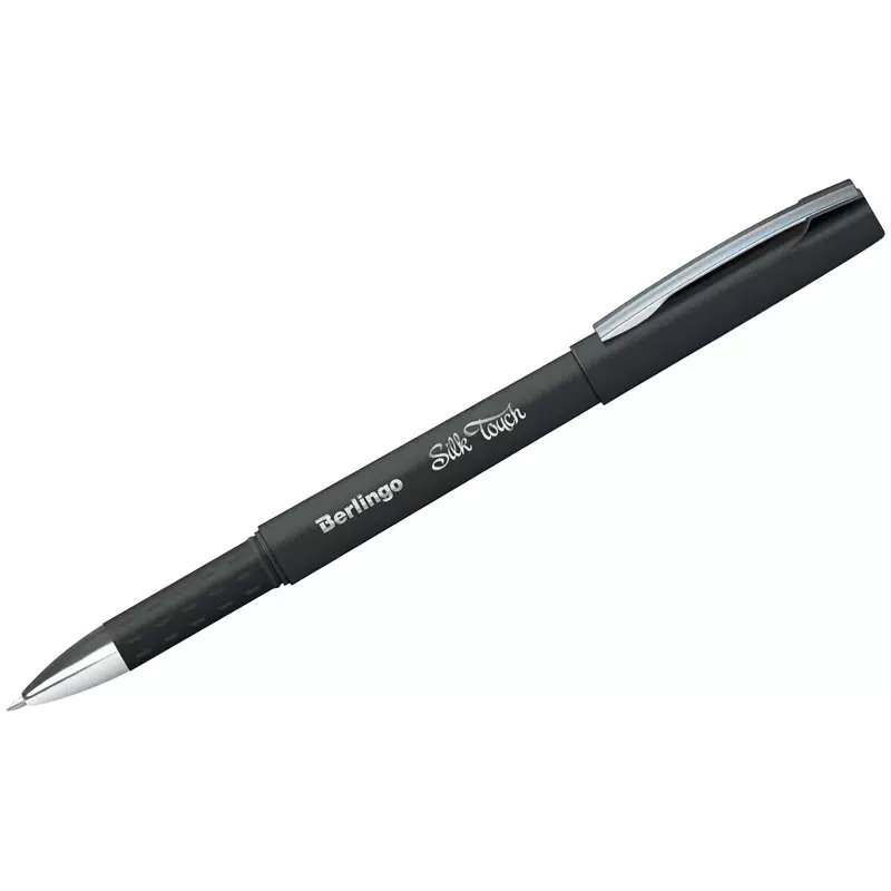 Berlingo Długopis Żelowy Silk Touch 0.5mm Czarny