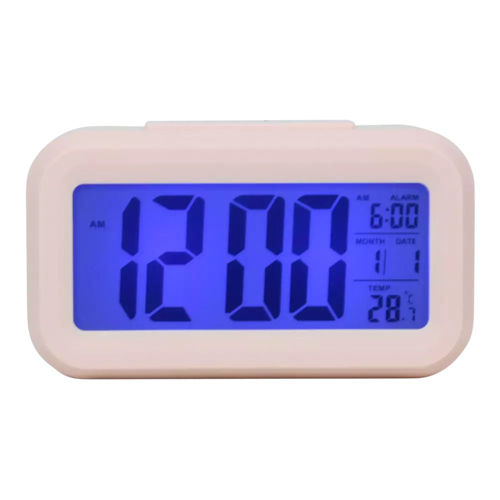 Budzik Kwarcowy Perfect LED 13701 Pink