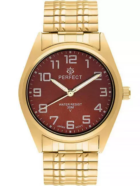 PERFECT GUMKA MĘSKA GOLD  X018-14 tarcza brązowa