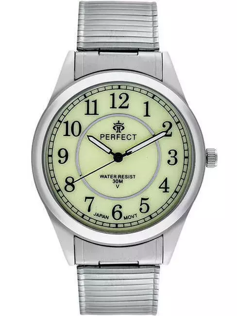 Zegarek PERFECT GUMKA MĘSKA  X409 PNP  tarcza fluorescencyjna