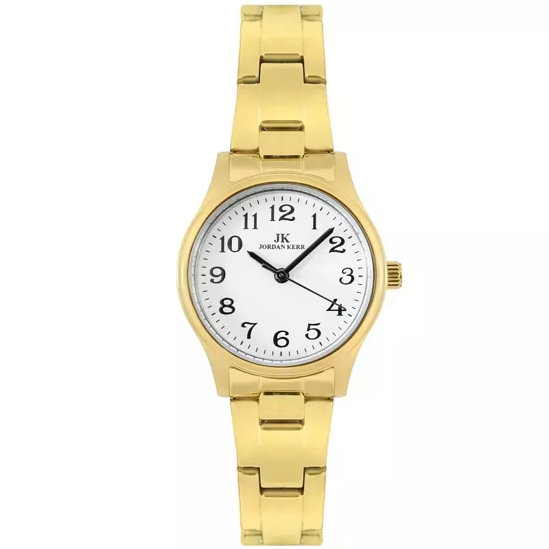 Zegarek Jordan Kerr C4009 stalowy bransoleta GOLD