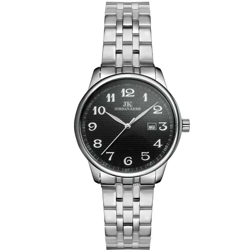 Zegarek Jordan Kerr  C4008 stalowy metal TARCZA BLACK