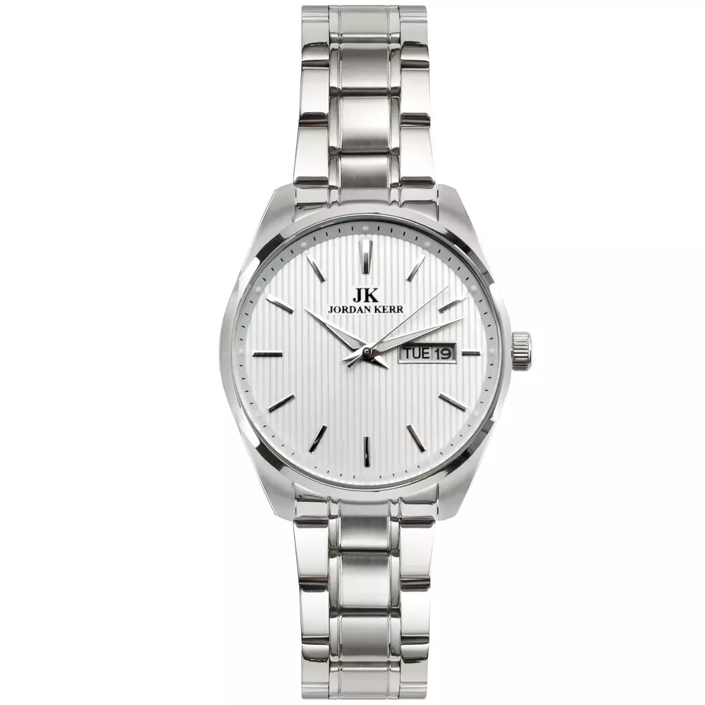 Zegarek JORDAN KERR  C4020 stalowy TARCZA SILVER