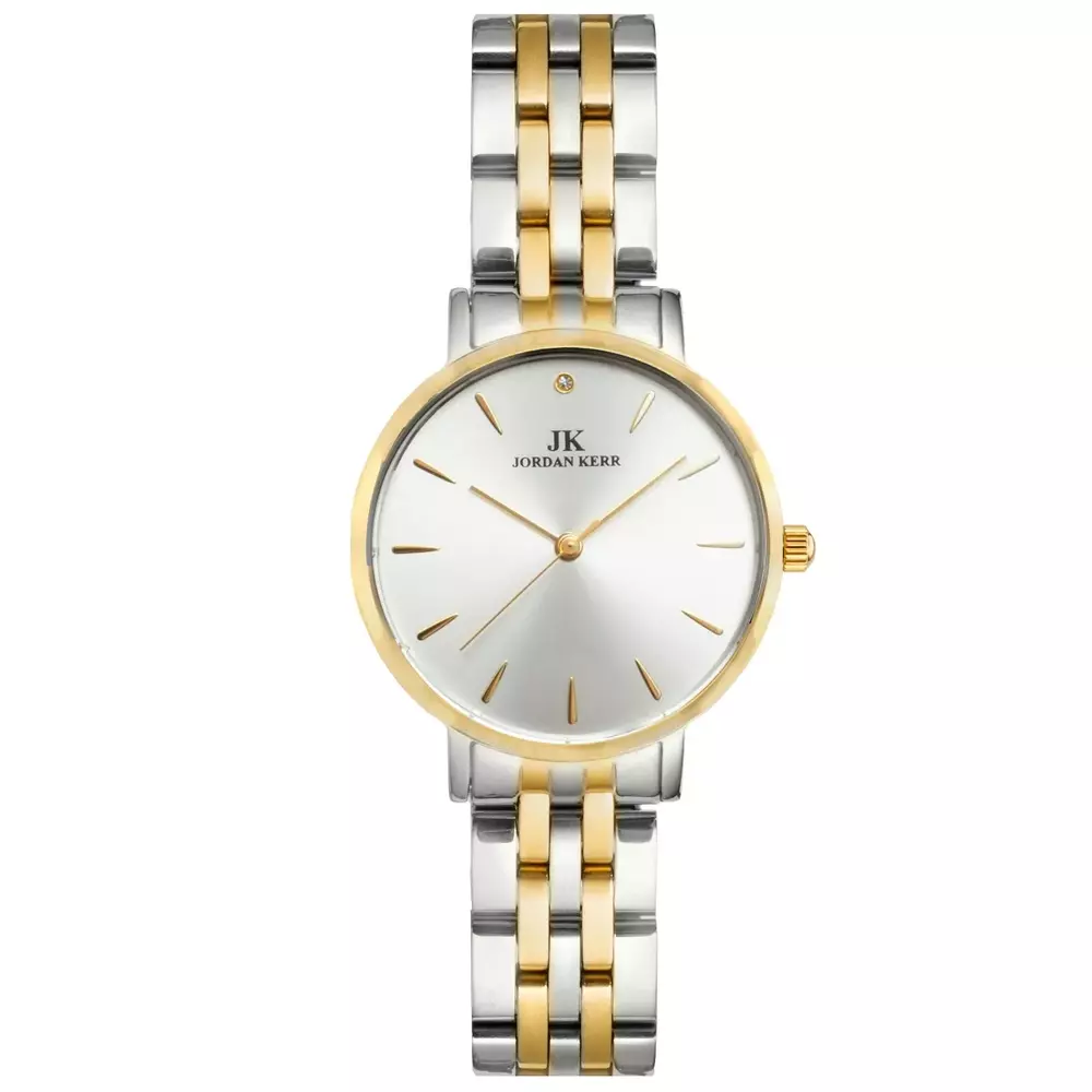 Zegarek Jordan Kerr C4019 stalowy  bicolor