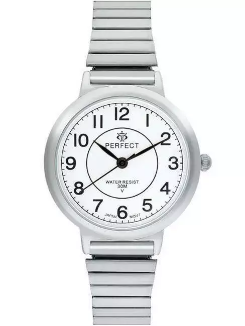 Zegarek PERFECT gumka damska silver XD283-06