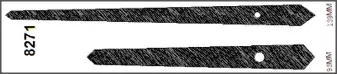 Wskazówki czarne G-8271 H:95mm/M:139mm - Paczka 10szt