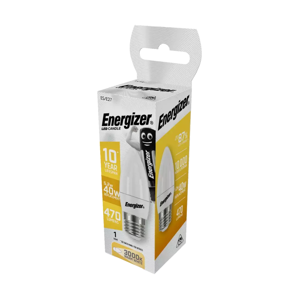 Żarówka LED Energizer CANDLE E27 470LM 5.2W/40W ciepła