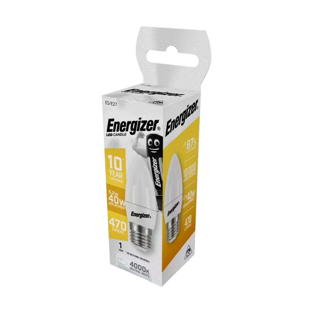 Żarówka LED Energizer CANDLE E27 470LM 5.2W/40W neutral