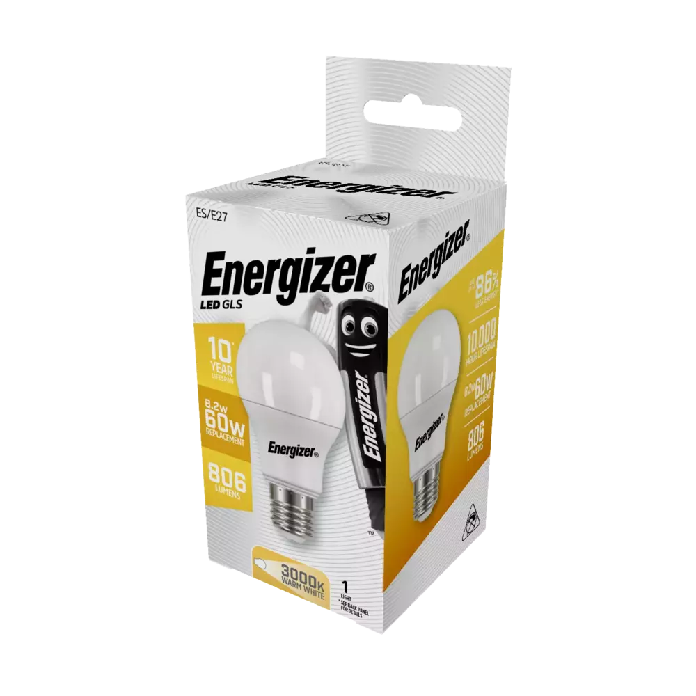 Żarówka LED Energizer BULB E27 806LM 8.2W/60W ciepła