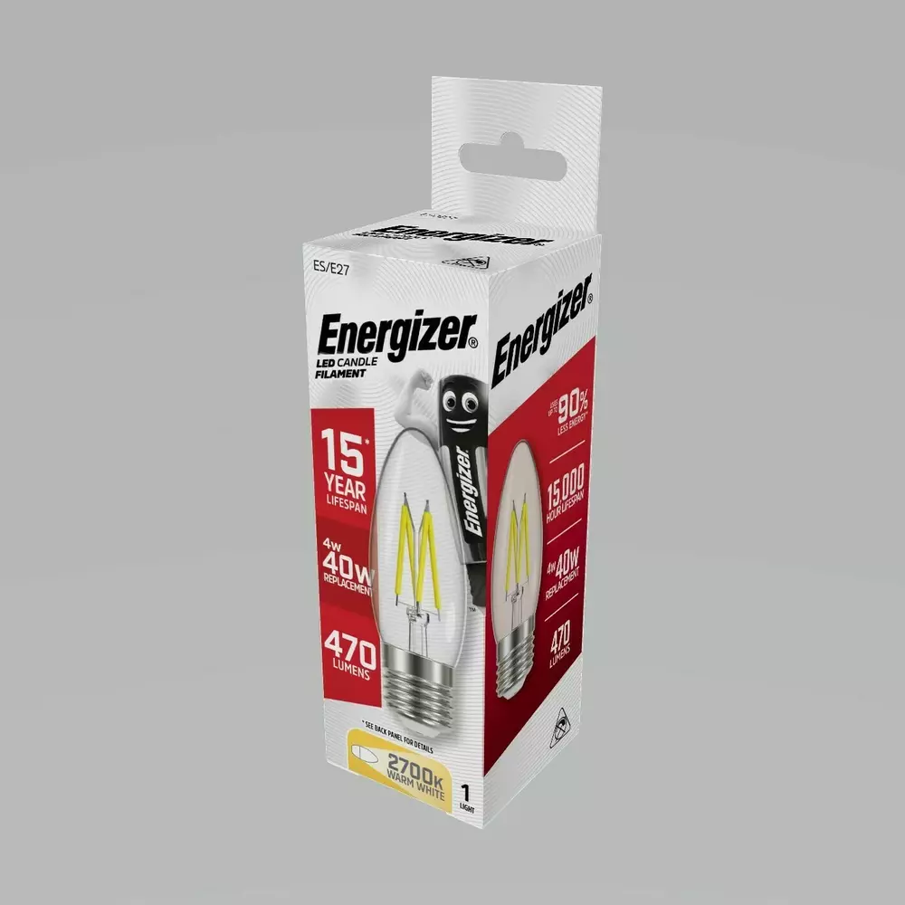 Żarówka LED Energizer FILAMENT CANDLE E27 470LM 4W/40W