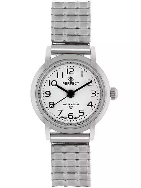 Zegarek PERFECT gumka damska silver XD197-01