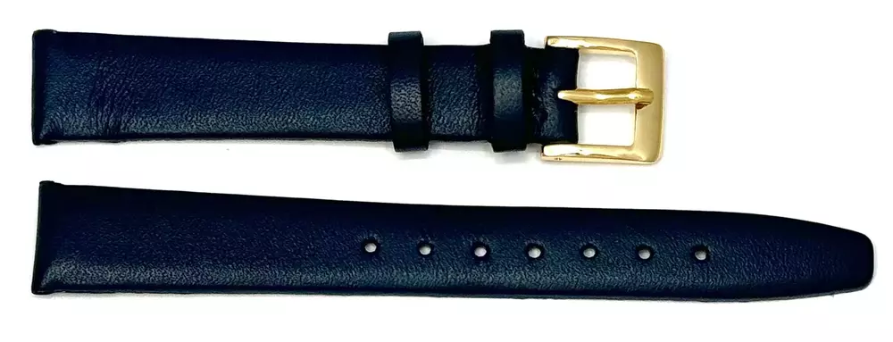 Pasek Chermond A132 Granatowy Klamra Złota 10mm