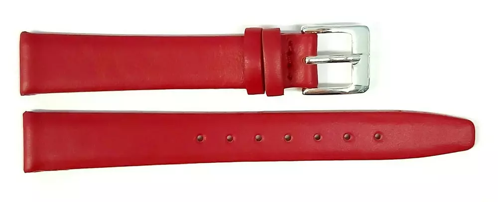 Pasek Chermond A132 Czerwony Klamra Srebrna 12mm