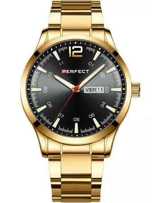 Zegarek PERFECT M115B - 05 GOLD TARCZA BLACK