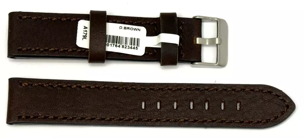 Pasek Chermond A179L CIEMNO-BRĄZOWY 20MM