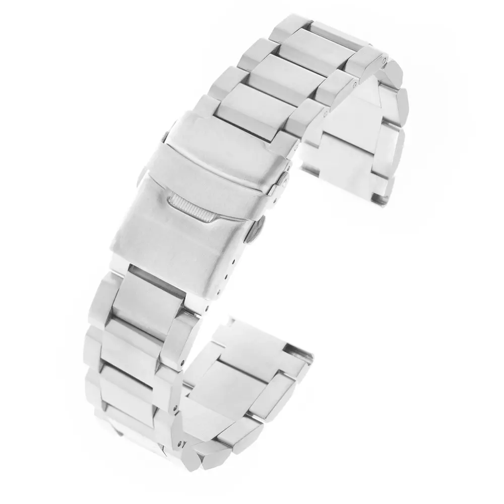 Bransoleta STALOWA solid SILVER 18mm SREBRNA