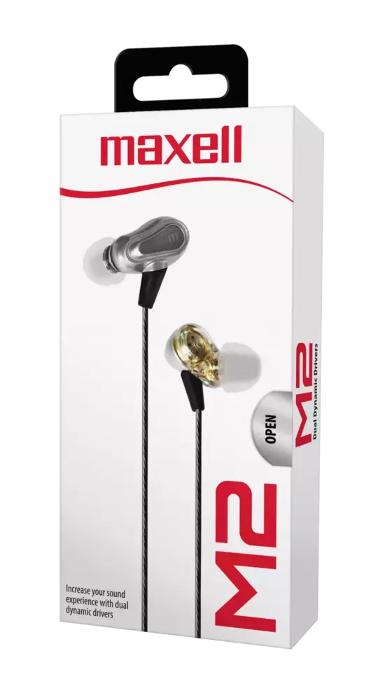 Słuchawki MAXELL MLA EB-PRO M2 Dual Driver Earbuds silver 348220