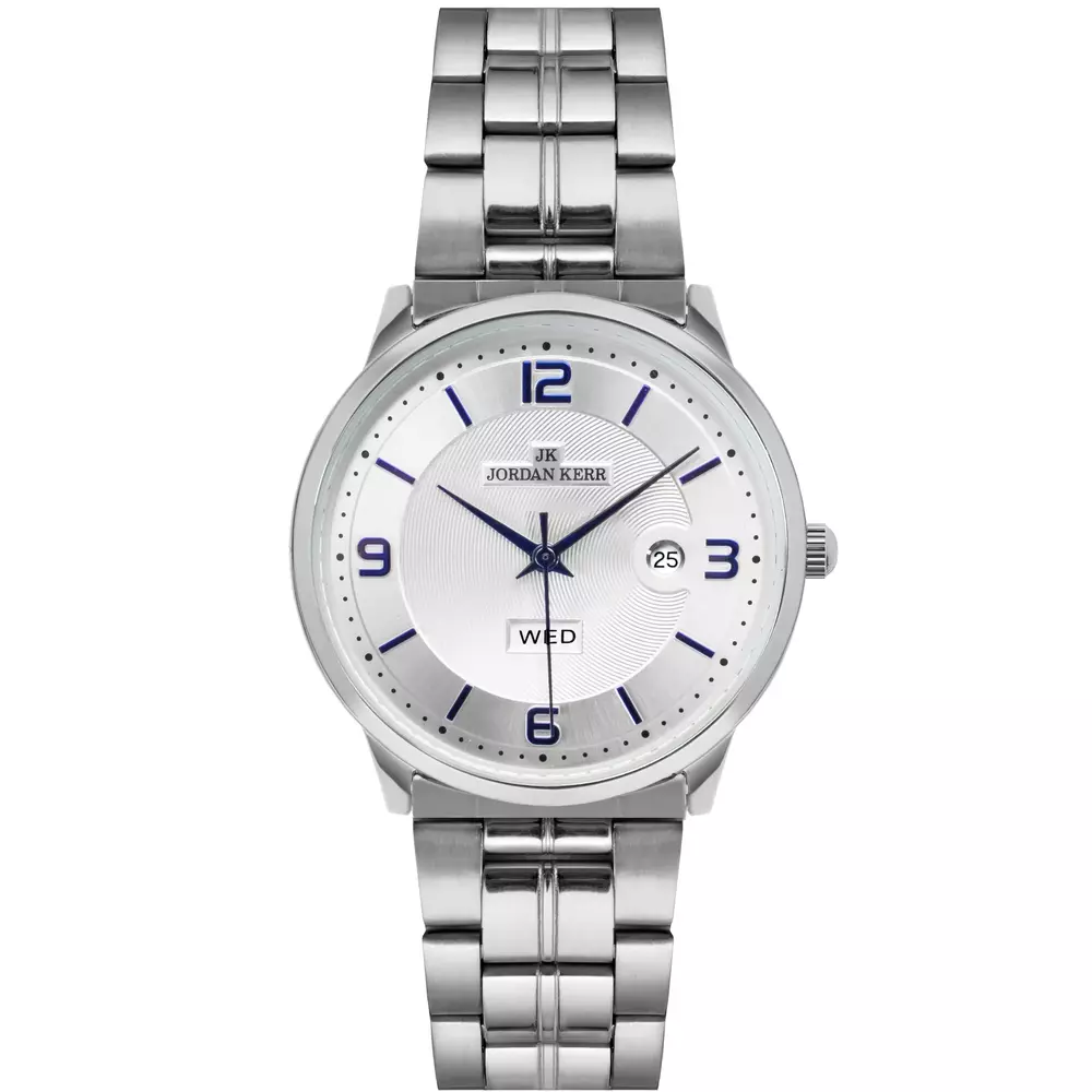 Zegarek JORDAN KERR L1036 IPS niebieskie cyfry