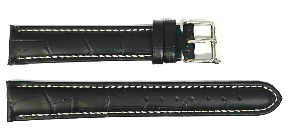 Pasek Chermond A110L CZARNY NIĆ BIAŁA 22MM