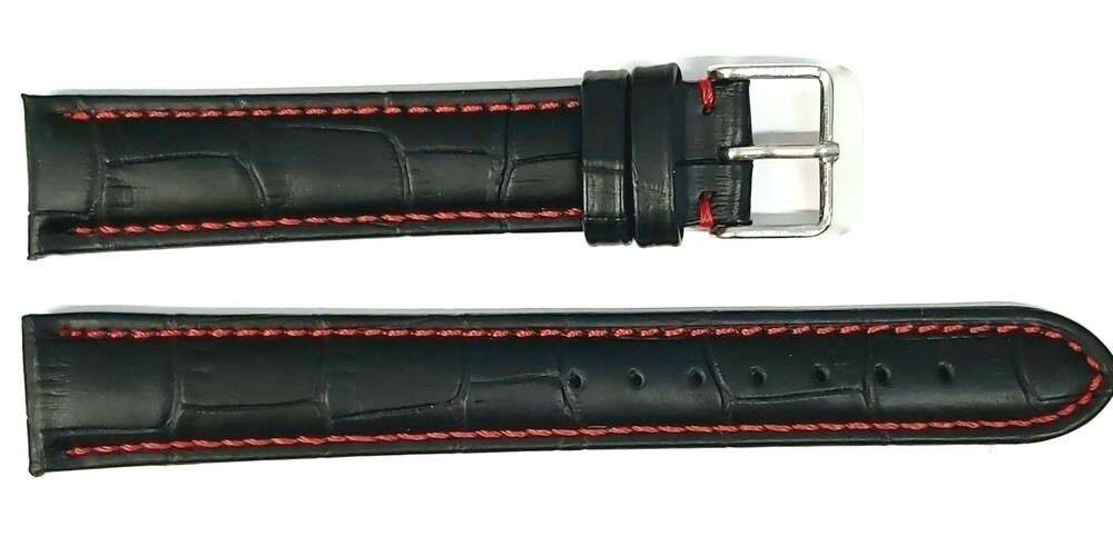 Pasek Chermond A110L CZARNY NIĆ CZERWONA 22MM