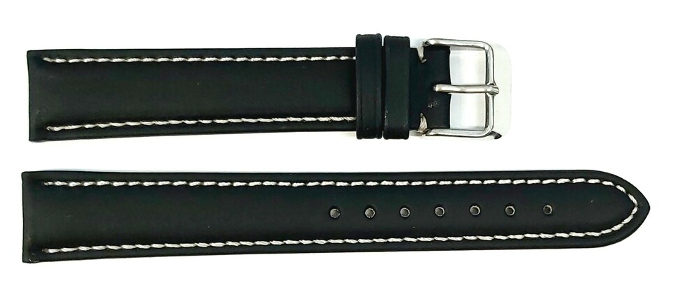 Pasek Chermond A140L CZARNY NIĆ BIAŁA 20MM