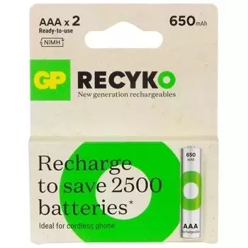 Akumulator GP AAA 650 mAh - blister 2 szt. 1