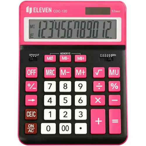 Kalkulator ELEVEN CDC120BK-RD 1