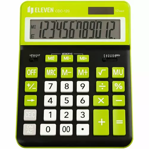 Kalkulator ELEVEN CDC120BK-GN 1