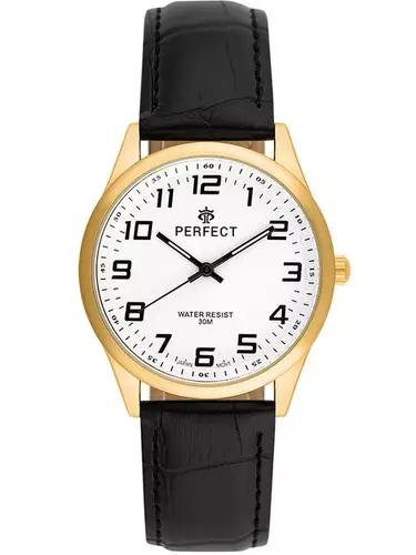 Zegarek Kwarcowy PERFECT C405L-07 Gold TARCZA BIAŁA BEZ RINGU 1