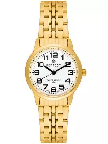 Zegarek Kwarcowy PERFECT R324-06 GOLD Metal Standard Damski 1