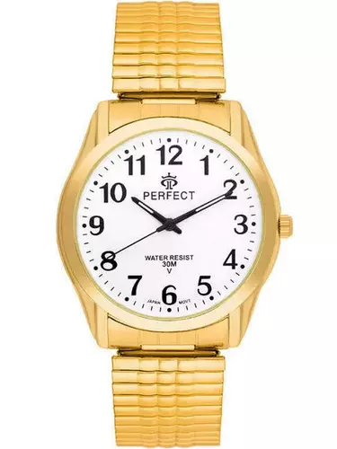 Zegarek Kwarcowy PERFECT X410-11 Gold Gumka męska 1