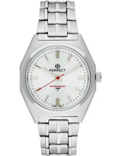 Zegarek Kwarcowy PERFECT P186-02 index silver 1