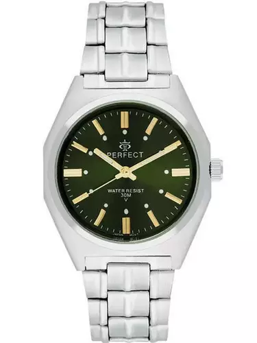 Zegarek Kwarcowy PERFECT P186-12 tarcza zielona 1