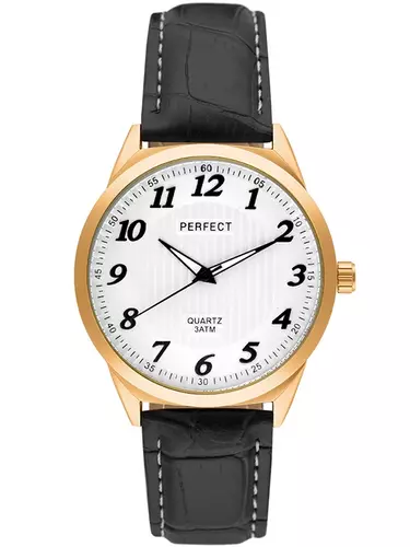 Zegarek Kwarcowy PERFECT C203-06 GOLD TARCZA JASNA 1