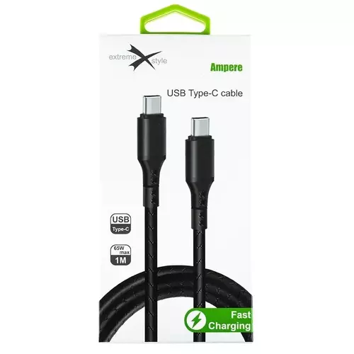 Kabel eXtremestyle Ampere Typ C 1m czarny 1