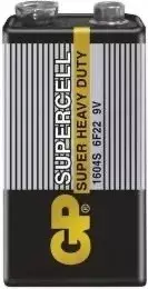 Bateria GP 9V 6F22 Supercell - FOLIA 1szt - cena za 10sztuk 1