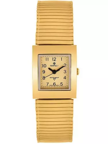 Zegarek Kwarcowy PERFECT X451-06 Gold Gumka Damska 1