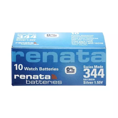 Bateria srebrowa Renata SR 1136SW 344.SP- box 10szt 1