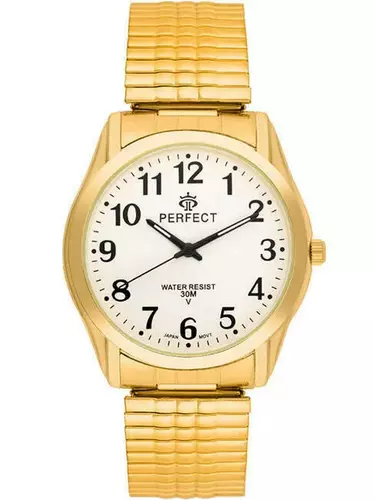 Zegarek Kwarcowy PERFECT X410-12 Gold Gumka męska 1