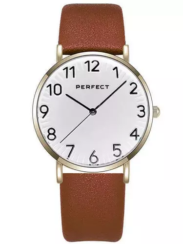 Zegarek PERFECT E342-08 IPS PASEK BRĄZOWY 1