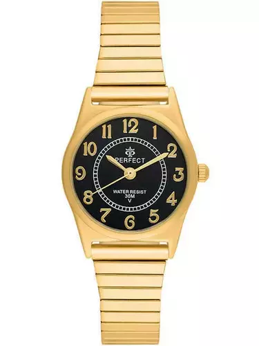 PERFECT GUMKA Damska  X165-06 GOLD  tarcza CZARNA 1