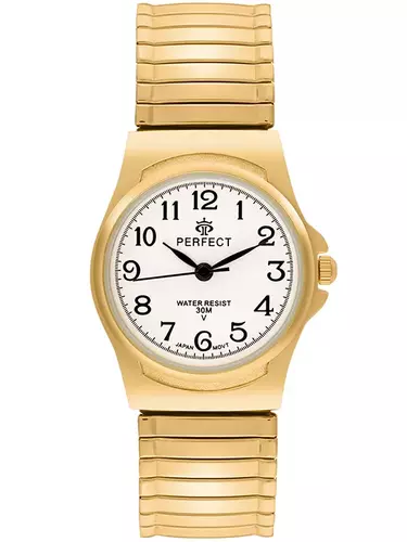 Zegarek PERFECT GUMKA Damska XD648-05 GOLD tarcza silver 1