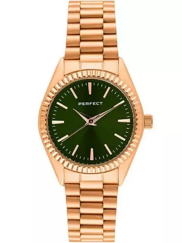 Zegarek Kwarcowy PERFECT S393-05 IPG  tarcza ciemna zieleń 1